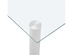 Mesa de comedor transparente 120x60x75 cm Cristal templado