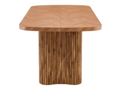 Mesa de comedor 180x90cm para 4 a 6 personas - Tapa texturizada - Color madera