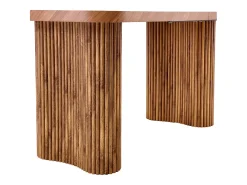 Mesa de comedor 180x90cm para 4 a 6 personas - Tapa texturizada - Color madera