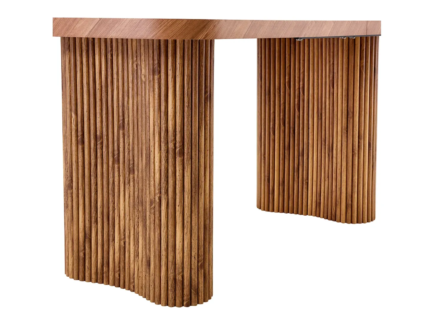 Mesa de comedor 180x90cm para 4 a 6 personas - Tapa texturizada - Color madera
