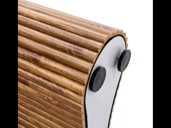 Mesa de comedor 180x90cm para 4 a 6 personas en color madera - Tapa texturizada oscura