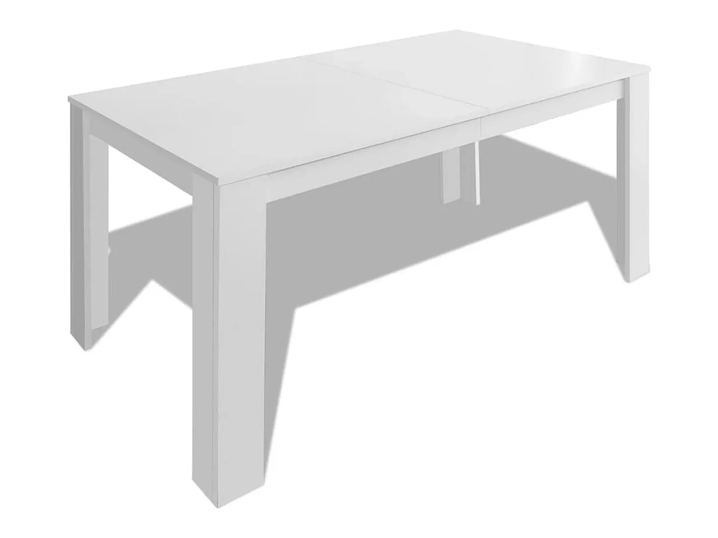 Mesa de comedor 140x80x75 cm blanca