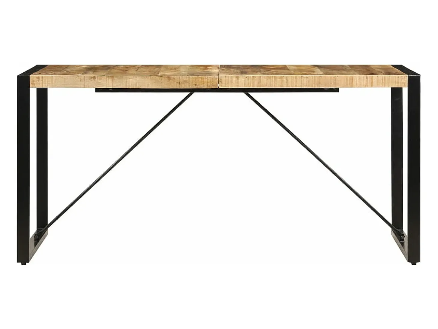 Mesa de comedor 160x80x75 cm madera maciza de mango