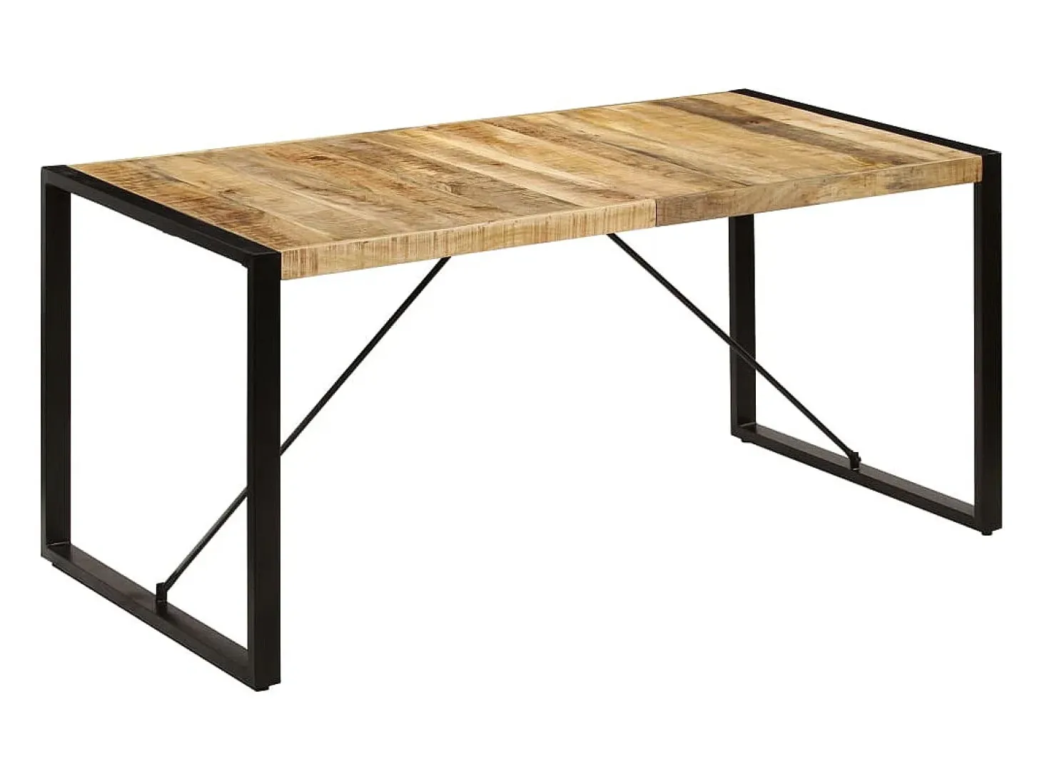 Mesa de comedor 160x80x75 cm madera maciza de mango