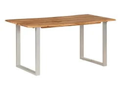 Mesa de comedor 154x80x76 cm Madera maciza de acacia