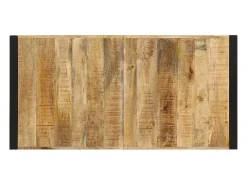 Mesa de comedor 140x70x75 cm madera maciza de mango