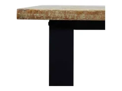 Mesa de comedor 150x90x75 cm madera maciza de acacia