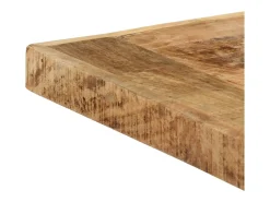 Mesa de comedor 140x70x75 cm Madera maciza de mango en bruto