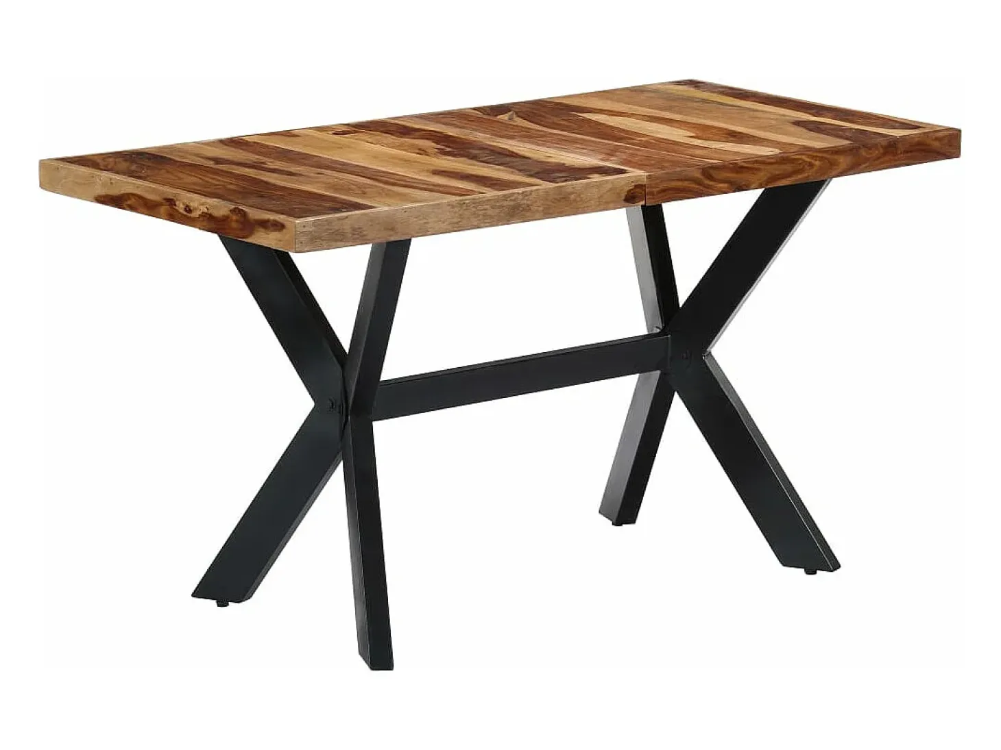 Mesa de comedor 140x70x75 cm madera maciza de sheesham