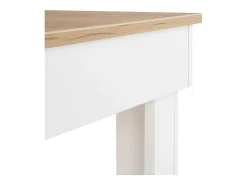 Mesa de comedor 90x73x60 cm roble blanco