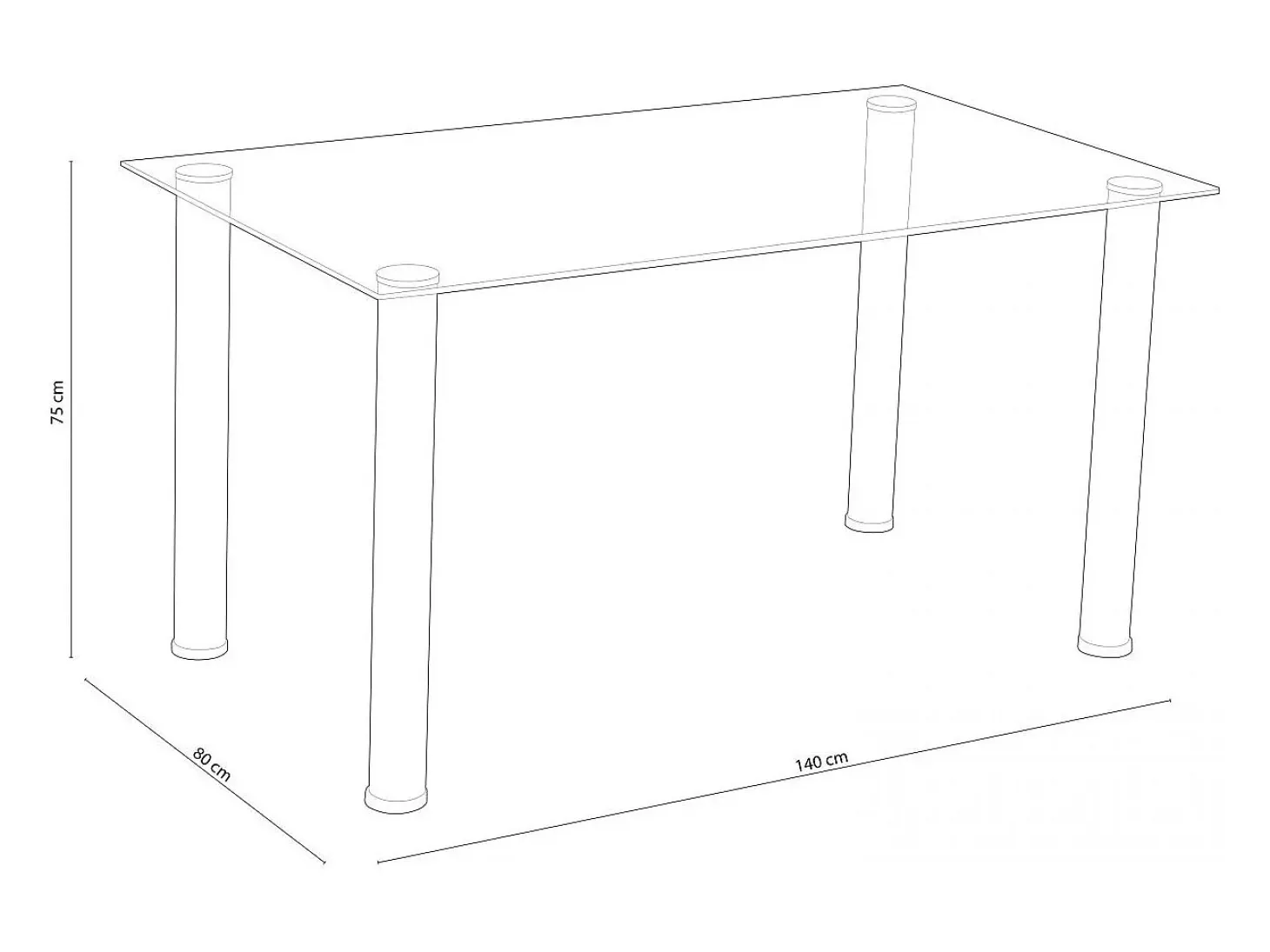 Mesa de comedor Yuri Negro