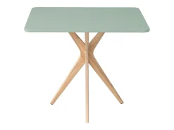Mesa de comendor rectangular pequena Jubi 55x80cm Verde Salvia