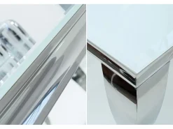 Mesa de Cristal Templado 160cm. Comedor o Cocina, Negro