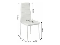 Mesa de Cristal Templado 140cm + 6 Sillas Polipiel. Comedor o Cocina, Negro