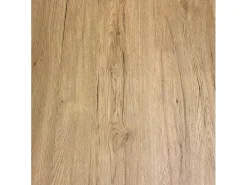Mesa de diseño Volta 160 cm roble claro con patas curvadas de metal antracita