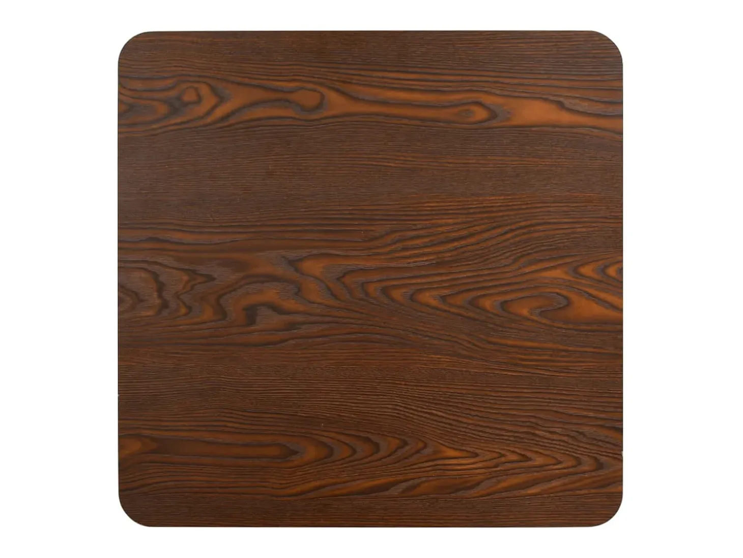 Mesa de jardín bistró MDF marrón oscuro 60x60 cm