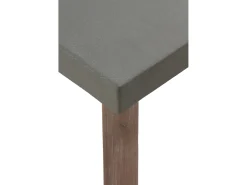 Mesa de madera de acacia y tapa de cemento ligero gris claro 200x90 cm