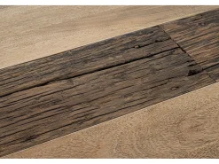 Mesa de madera de mango y patas de acero negro, 200×100 - MANCHESTER