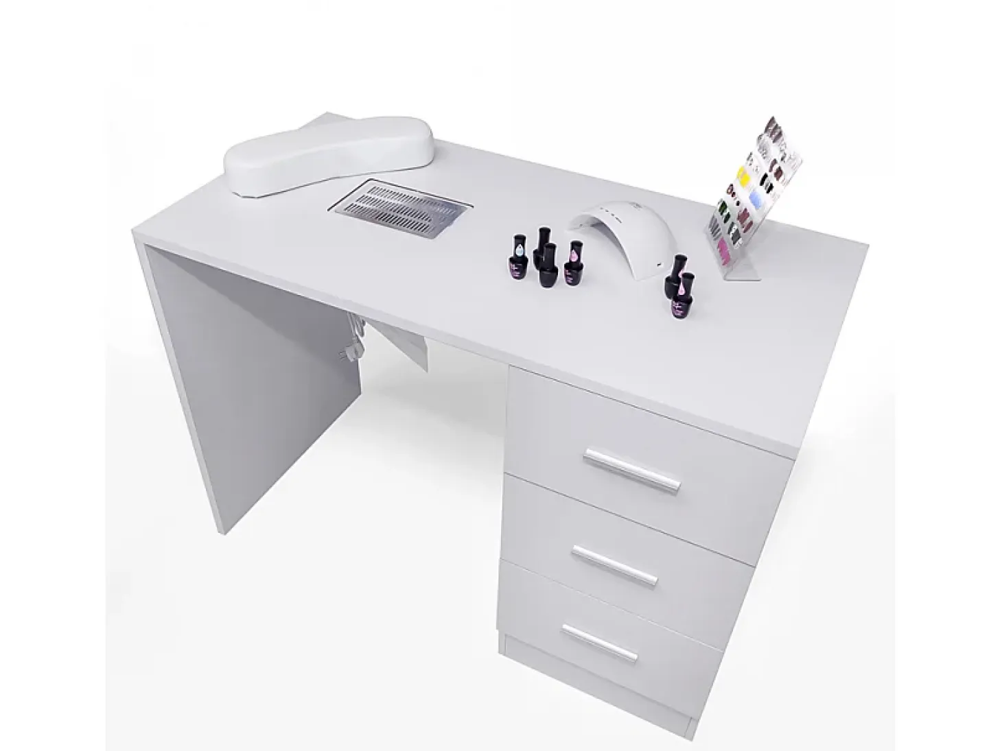 Mesa de manicura y reconstrucción de uñas con aspirador y cajones Floral