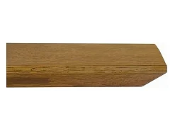 Mesa de roble macizo nudoso, patas de metal negro, 180x90 cm - PARIOLI