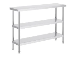 Mesa de Trabajo Cocina SucceBuy 35,6x121,9 cm, Mesa de Trabajo de Cocina Comercial en Acero Inoxidable