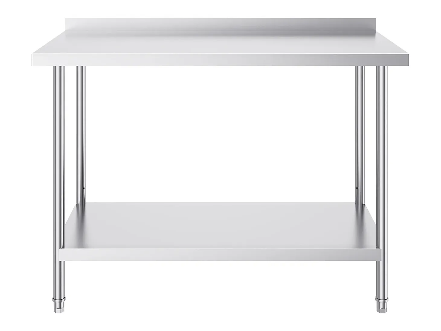 Mesa de Trabajo de Acero Inoxidable SucceBuy, 610 x 1219 mm, Mesa de Preparación de Alimentos para Cocinas Comerciales