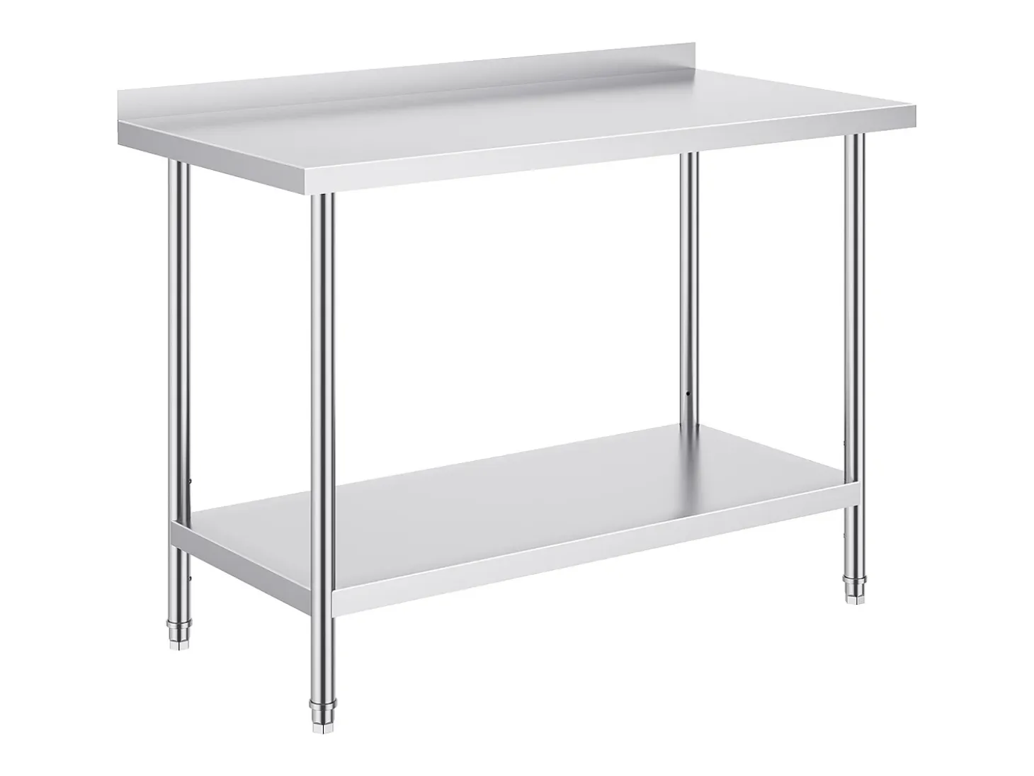 Mesa de Trabajo de Acero Inoxidable SucceBuy, 610 x 1219 mm, Mesa de Preparación de Alimentos para Cocinas Comerciales