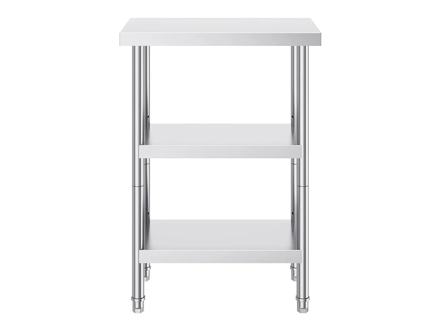 Mesa de Trabajo de Acero Inoxidable SucceBuy, 356 x 610 x 864 mm, Mesa de Preparación para Cocinas Comerciales