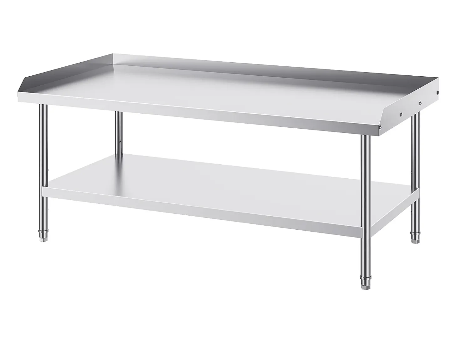 Mesa de Trabajo de Cocina SucceBuy 76x152 cm para Preparación Comercial de Alimentos para Restaurante
