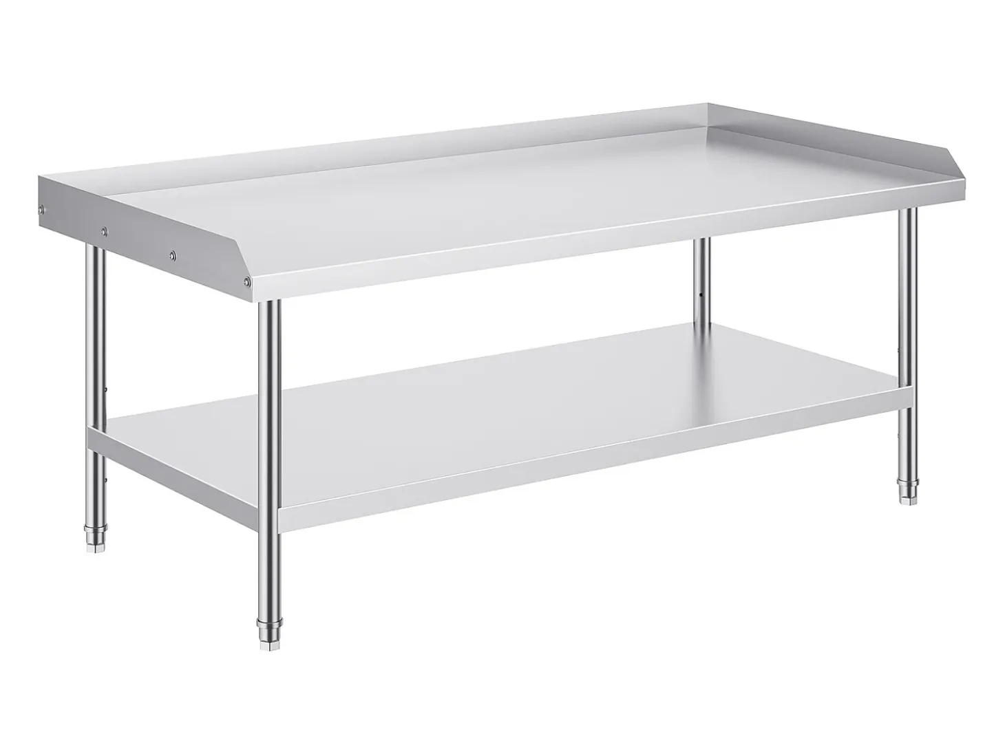 Mesa de Trabajo de Cocina SucceBuy 76x152 cm para Preparación Comercial de Alimentos para Restaurante