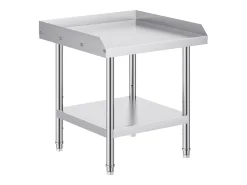 Mesa de Trabajo SucceBuy Mesa de Trabajo de Acero Inoxidable de 60.96 x 60.96 cm para Preparación de Alimentos de Restaurante