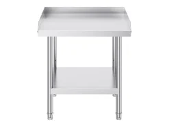 Mesa de Trabajo SucceBuy Mesa de Trabajo de Acero Inoxidable de 60.96 x 60.96 cm para Preparación de Alimentos de Restaurante