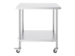 Mesa de Trabajo SucceBuy Mesa de Trabajo de Acero Inoxidable de 76.2 x 45.72 cm para Preparación de Alimentos Comerciales