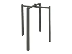 Mesa extensible cuadrada pequeña 90x90/246 cm Ribo-Color Blanco