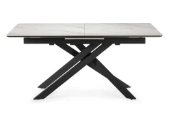 Mesa extensible de cerámica para 6/8 personas blanca 160/200x76 cm
