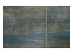 Mesa extensible de diseño con aspecto de mármol azul 180 - 230 cm Micka