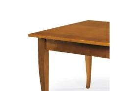 Mesa extensible de madera acabado nogal, abatible 100x100 - 200x100 cm - SANTO SPIRITO