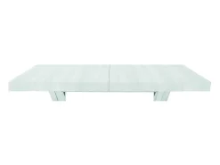 Mesa extensible de madera blanca 180x100 cm - 480x100 cm - GALLIPOLI