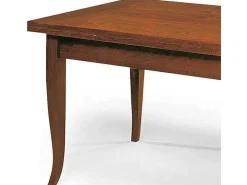 Mesa extensible de madera acabado nogal 160x85 - 240x85 cm - SANTO SPIRITO
