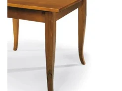 Mesa extensible de madera acabado nogal 90x90 - 180x90 cm - SANTO SPIRITO