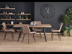Mesa extensible de roble para 6/8 personas