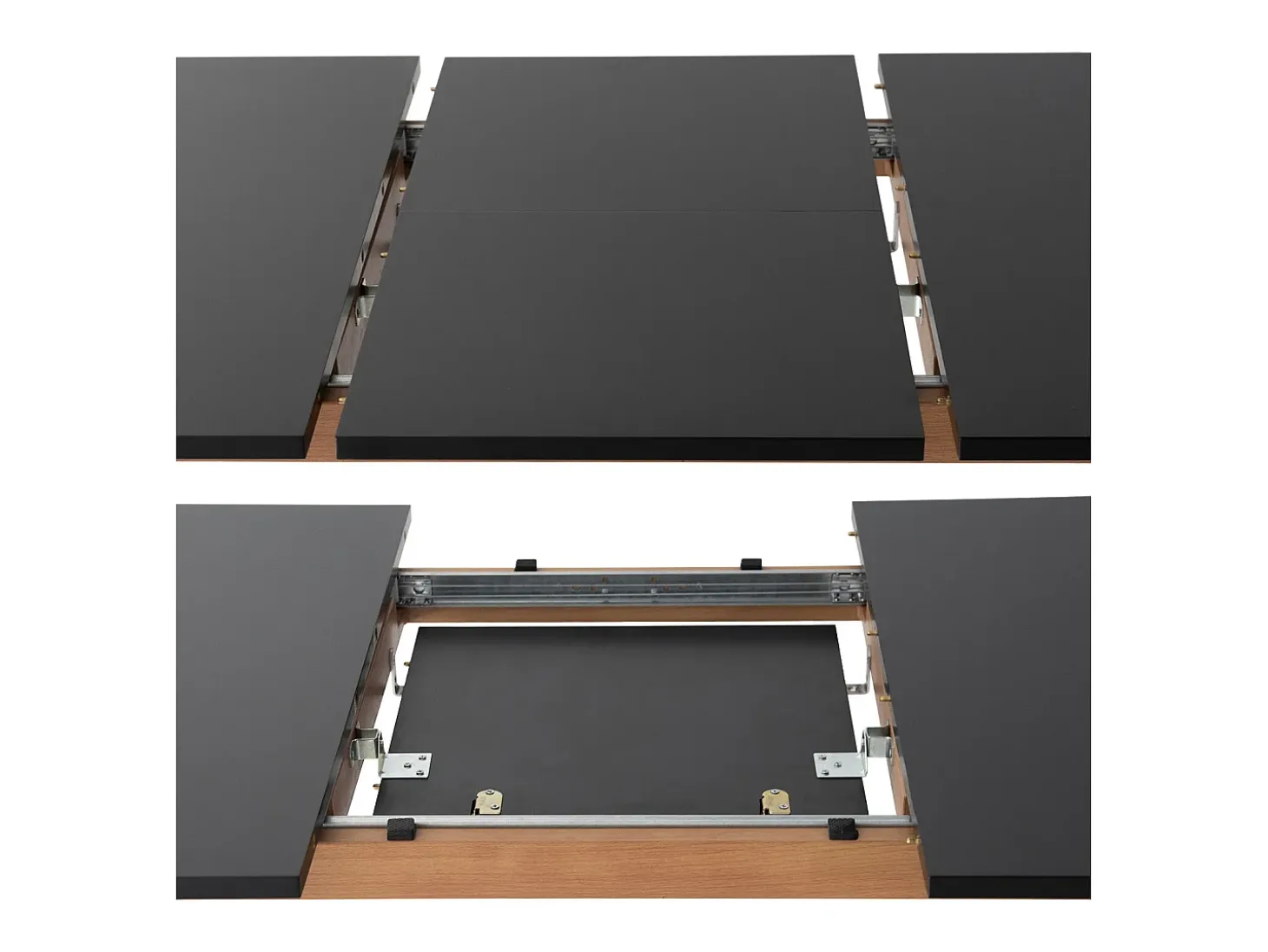 Mesa extensible HELGA 120 / 160cm negro