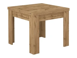Mesa extensible Jesi ideal para 6-8 personas color roble 90/180x90x75 cm