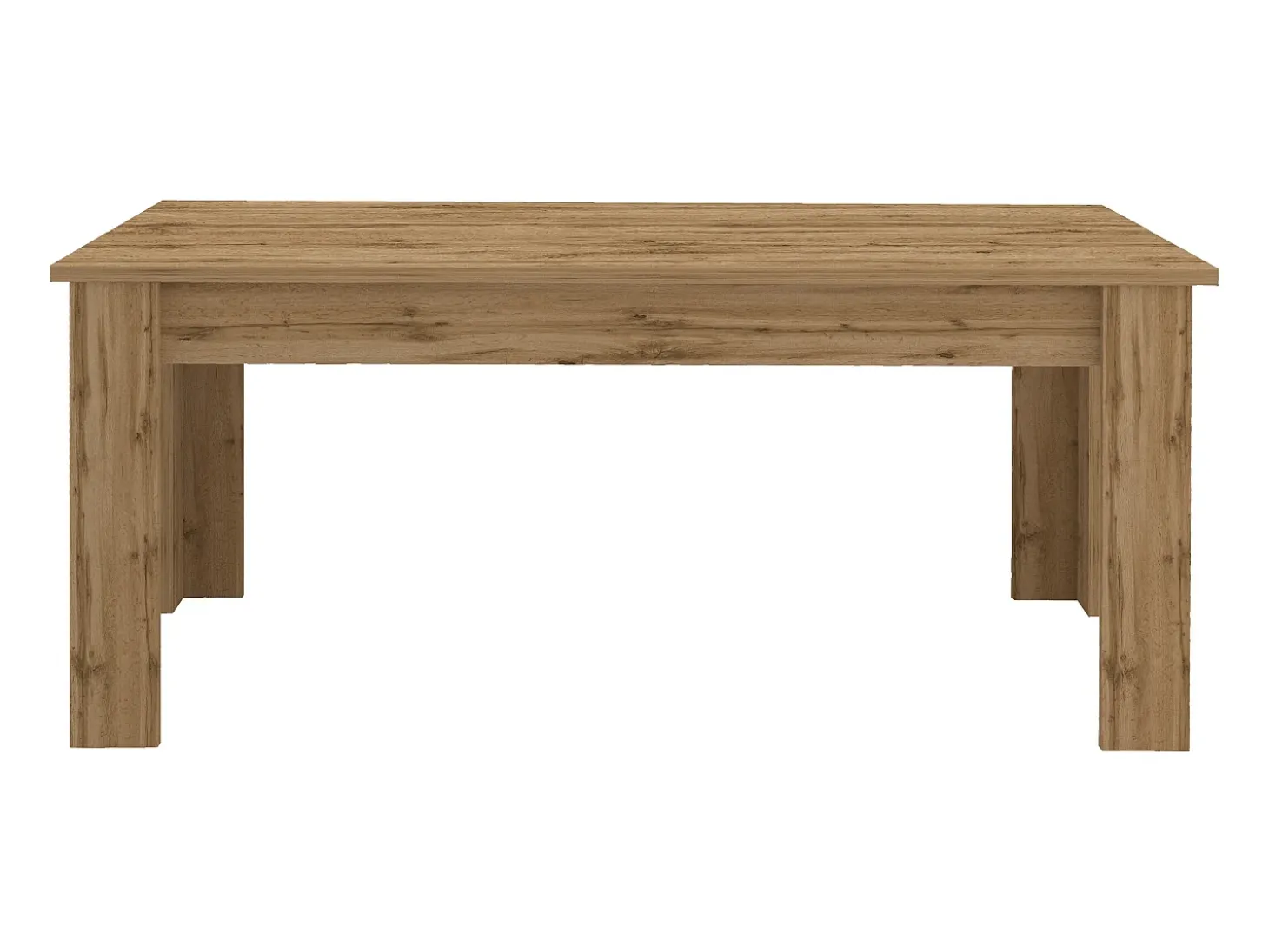 Mesa extensible Jesi ideal para 6-8 personas, color roble 140/190 x 90 x 75 cm