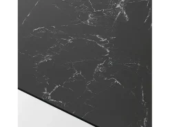 Mesa extensible LUNDY MATT BLACK MARBLE