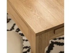 Mesa extensible Marko de madera maciza de roble de 85 a 125 cm