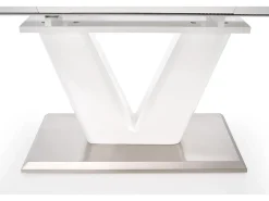 Mesa extensible MDF lacada blanco 160/220×90 cm