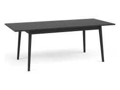 Mesa extensible MONDO – Negro mate – 180 a 220 cm – Patas de diseño en metal