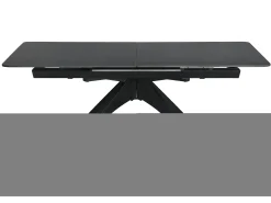 Mesa extensible para 4/8 personas en piedra negra 150/200x76 cm