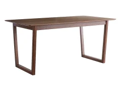 Mesa extensible rectangular de nogal 160-240 cm LAHO
